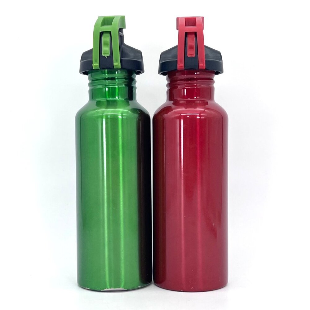 Cool Gear Stainless Steel Water Bottles 2-Pack 650ml BPA Free Holiday Red Green - Picture 10 of 14